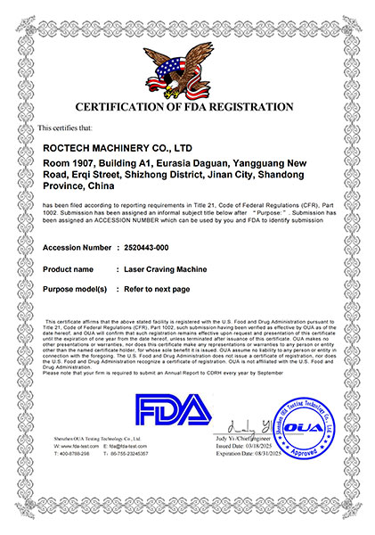 FDA Certification for Laser Engraving